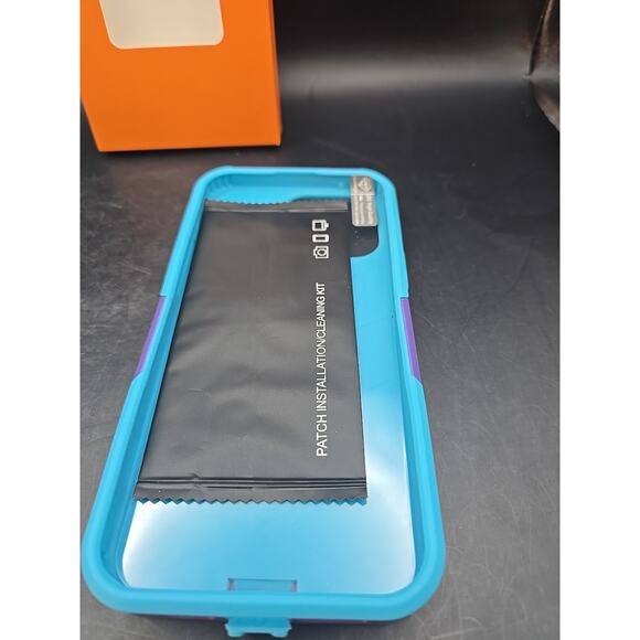 iPhone 15 Pro Max Case Sky Blue/ Light Purple Shockproof - Picture 4 of 7